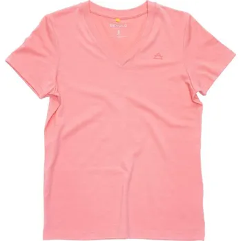 Dámské tričko Dámské merino tričko DEVOLD Premium V-Neck Wmn, Apricot - S
