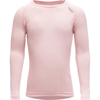 Dětské lehké vlněné tričko DEVOLD Breeze Merino Shirt Kid, Chalk Pink - 8