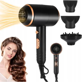 Fén Fén na vlasy s ionizací, Difuzér a výkonem 4000 W – silný proud vzduchu