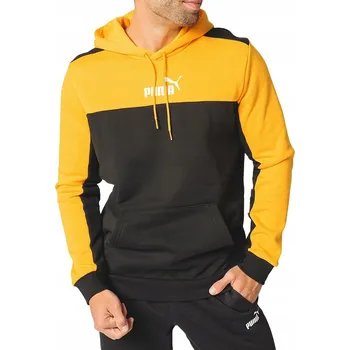 Pánská mikina 3199 PÁNSKÁ MIKINA PUMA KLOKANKA S KAPUCÍ SPORTOVNÍ ZATEPLENÁ ČERNÁ XL