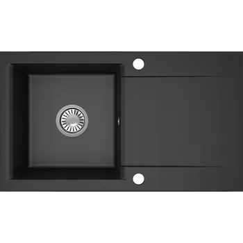 Granitový dřez Jednodřez Brenor Luna 76 granit černý