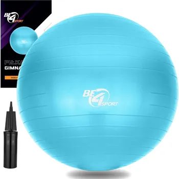 Gymnastický míč Gymnastický míč Be4Sport 75 cm, zesílený, s ochranou proti prasknutí (anti-burst) a pumpičkou