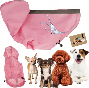 Moto oblečení NEPROMOKAVÁ bunda pro malého psa, pláštěnka DO DEŠTĚ, voděodolná, velikost L