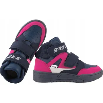 Dívčí tenisky BARTEK 8800016 DÍVČÍ KOTNÍKOVÉ BOTY SPORTOVNÍ TENISKY VYSOKÉ 27