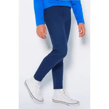 KUGO DÍVČÍ LEGÍNY V RIFLOVÉM STYLU - trendy vzhled KK2313 Velikost: 152, Barva: Modrá