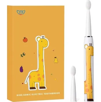 Elektrický zubní kartáček Elektrický zubní kartáček JTF J20C Žirafa, nahradní hlavice 2 ks