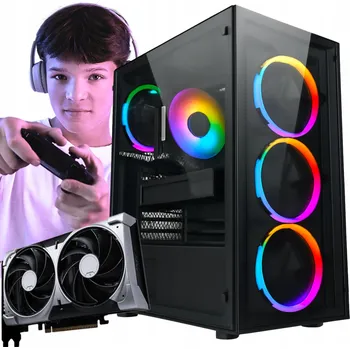 Stolní počítač Počítač RTX 5060 GeForce AMD Ryzen 5 32GB RAM 1TB SSD Windows 11