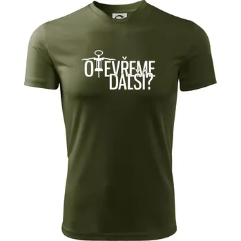 Pánské oblečení Otevřeme další? - Pánské triko Fantasy sportovní (dresovina) - XL ( Military )