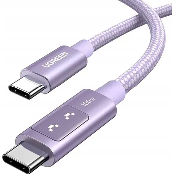 Datový kabel Kabel Ugreen USB typ C - USB typ C 2 m fialový