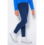 KUGO DÍVČÍ LEGÍNY V RIFLOVÉM STYLU - trendy vzhled KK2313 Velikost: 158, Barva: Modrá