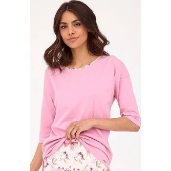 Dámské pyžamo Dámské 3/4 pyžamo Cornette Ivette - bavlna Světle růžová L