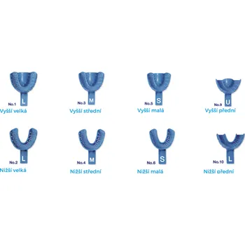 Příbor BMS Jednorázová otiskovací lžíce Rim-Lock Otiskovací lžíce - varianty: 2 - Nižší velká
