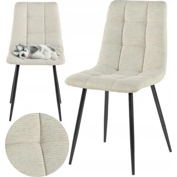 Jídelní židle Židle HowHomely béžová látka 1 ks