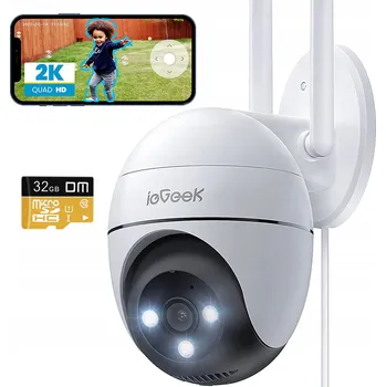 Bezpečnostní kamera EXTERNÍ WIFI IP SMART KAMERA OTOČNÁ 3MPx 4xZOOM se ZÁZNAMEM 24/7 32GB