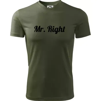 Pánské tričko Mr Right - Pánské triko Fantasy sportovní (dresovina) - XL ( Khaki )