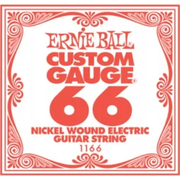 Příslušenství pro strunný nástroj Jednotlivá struna .066 Ernie Ball Electric 1166