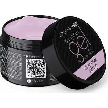Lak na nehty Stavební gel Excellent Pro Builder Gel Thixotropy Dirty Milk Strong 15 g