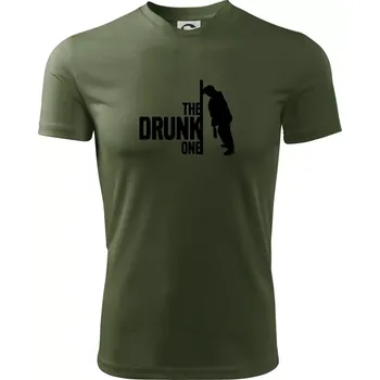 Pánské tričko Bachelor party - The drunk one - Pánské triko Fantasy sportovní (dresovina) - S ( Khaki )