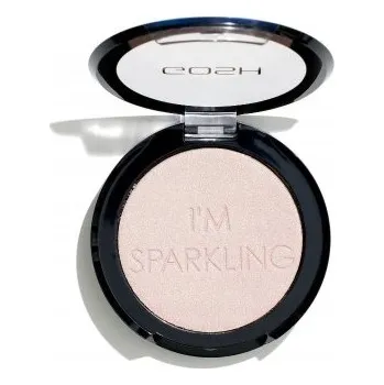 Přípravek na tvář Jeden lisovaný rozjasňovač Gosh růžový PEARL DUST 5,5 g