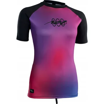 Dámské lycrové tričko Rashguard ION Lizz SA - Pink Gradient (růžový gradient) - 40/L