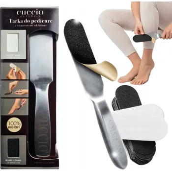 Cuccio Kovový pilník na nohy + brusné nástavce 30 ks