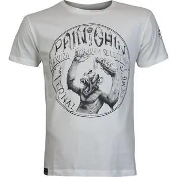 Pánské tričko Triko YAKUZA PREMIUM 3918 Pain and Gain Born tu Burn offwhite vel. XL