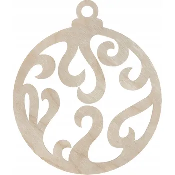 Vánoční dekorace DŘEVĚNÁ VÁNOČNÍ KOULE AŽUROVÝ PLAMEN NA VÁNOČNÍ STROMEČEK, VÁNOČNÍ OZDOBY
