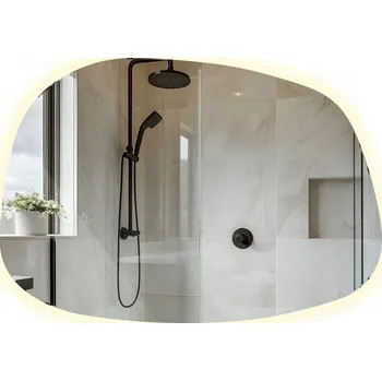 Zrcadlo Dekorativní Glamour Premium Zrcadlo LED Podsvícené Do Šatny a Obývacího Pokoje