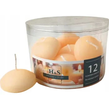 Svíčka Plovoucí svíčky RAK (06985) Home & Style (48/28) krémové ~4 hodiny 12 Ks