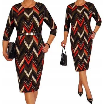 Dámské šaty Šaty na podzim, zeštíhlující, velikost XL (40-56)