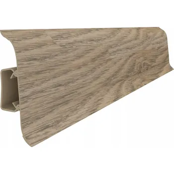 soklová lišta Lišta Vilo PVC 2 x 55, délka 2 cm, dub