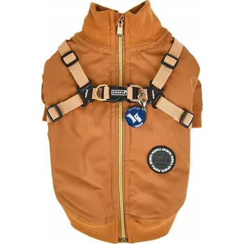 Moto bunda Bunda Puppia hnědá XXL