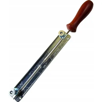 SADA PRO BROUŠENÍ ŘETĚZU PILNÍK 4,0MM 3/8" VODÍTKO DRŽÁK KVALITNÍ