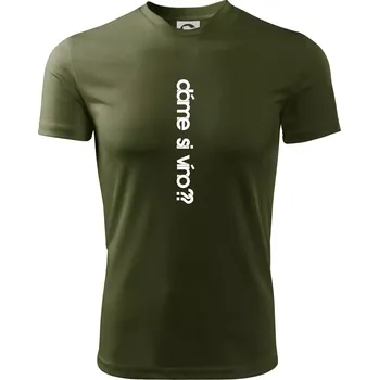 Pánské tričko Dáme si víno? - Pánské triko Fantasy sportovní (dresovina) - 2XL ( Military )