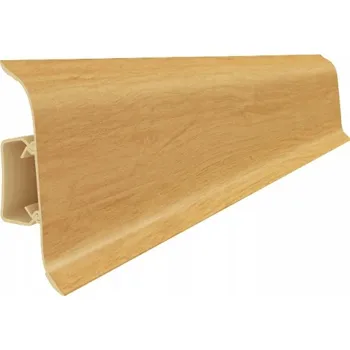 soklová lišta PVC lišta Vox 0 x 55, délka 250 cm, dub