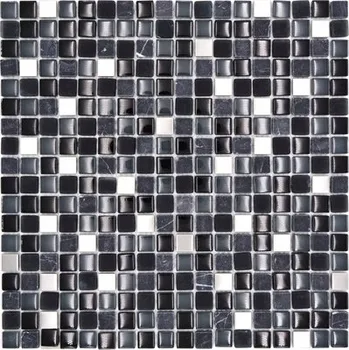 Obraz SKLENĚNÁ MOZAIKA, ČERNÁ MIX