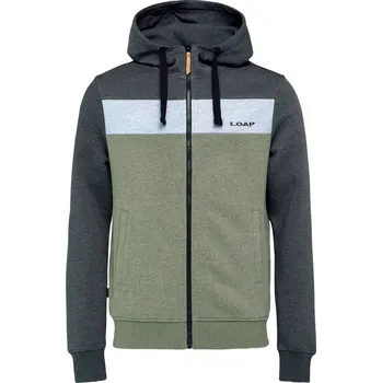 Pánská mikina Pánská mikina Loap Eddie Velikost: XL / Barva: zelená/šedá