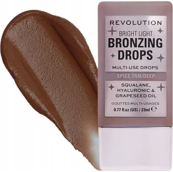 Bronzer Tekutý bronzer Revolution Bright Light Deep Bronze Spice s rozjasňujícím efektem