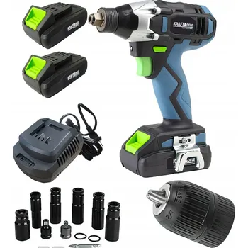 Rázový utahovák Kraft&Dele 2x Baterie Nabíječka Rázové hlavice 750NM 3AH 21V