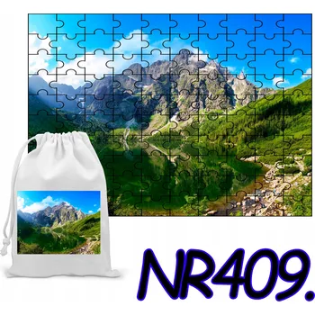 Obraz PUZZLE 110 DÍLKŮ SKLÁDAČKA KRAJINA MORSKÉ OKO TATRY + SÁČEK S POTISKEM