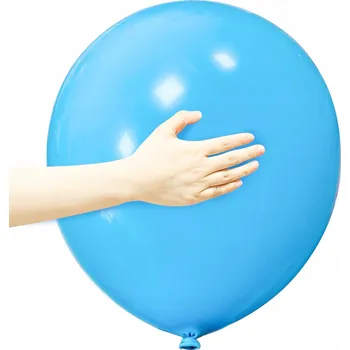 Balónek Velký LATEKSOWÝ BALÓNEK 18 palců 45 cm 1 ks MODRÝ na Narozeniny Dekorace