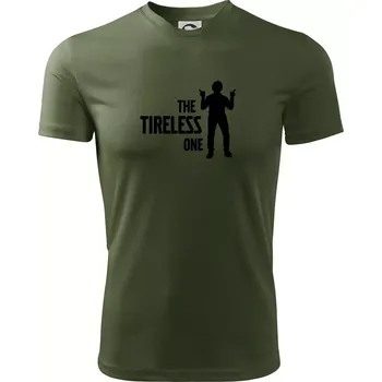 Pánské tričko Bachelor party - The tireless one - Pánské triko Fantasy sportovní (dresovina) - L ( Khaki )