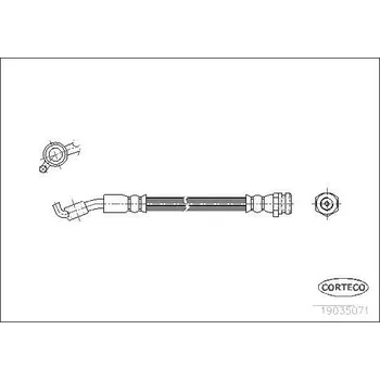 Brzdová hadice Brzdová hadice CORTECO 19035071