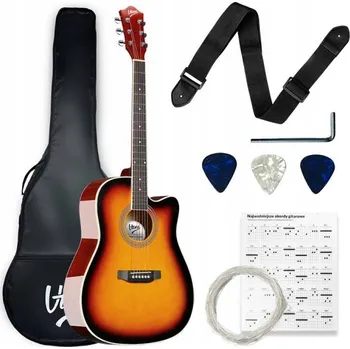 Strunný nástroj Akustická kytara V-Tone Pro praváky, typ Dreadnought, Western