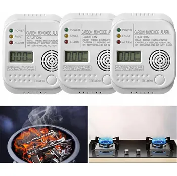 Detektor CO HLÁSIČ OXIDU UHELNATÉHO (CO) S LCD DISPLEJEM, BEZDRÁTOVÝ DETEKTOR