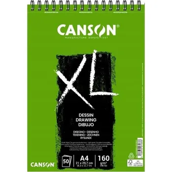 Blok na kreslení Canson XL Drawing Bílý A4 1 KS