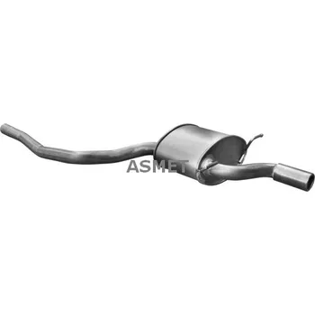 Tlumič výfuku Zadní tlumič výfuku ASMET 12.042