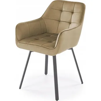 Jídelní židle Židle Halmar velur béžová 1 ks