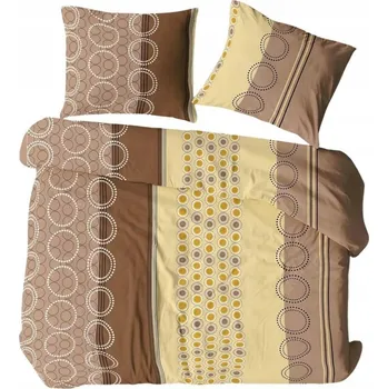 Povlečení Flanelové Povlečení 1237N hnědé 0885 140x200 KARO