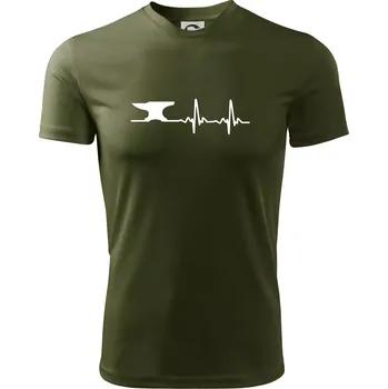 Pánské tričko EKG kovář - Pánské triko Fantasy sportovní (dresovina) - 2XL ( Military )